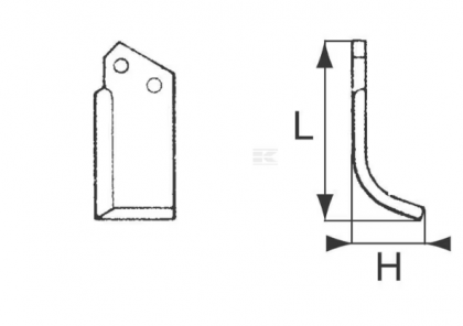 RB158002RH Cuțit freză rotație dreapta 50mm grosime 5mm potrivit pentru Comeb