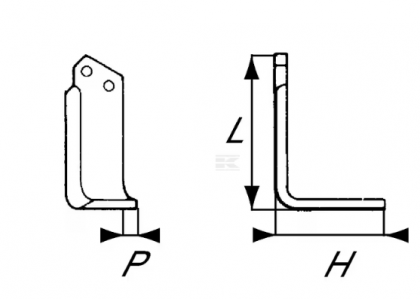 RB17001 Cuțit freză rotație dreapta 200x100x70mm grosime 6mm potrivit pentru Dondi