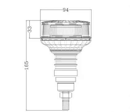LA20083 Girofar LED montare LP Flex fix