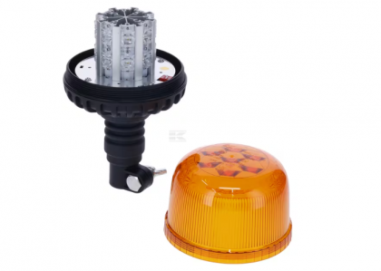 LA20090 Girofar LED, 20W, 12-24V, chihlimbar, montare pe stâlp flexibil, Ø 126mm x201mm