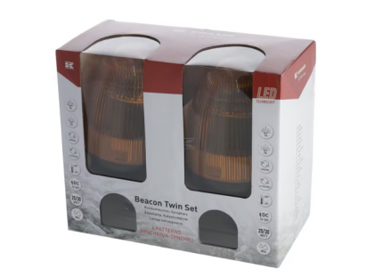 LA20095 Girofar LED, 20W, 12-24V,chihlimbar, flexibil, Ø 126mm x201mm