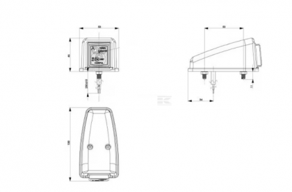 LA30153 Lampă poziție LED colț spate (roșu)