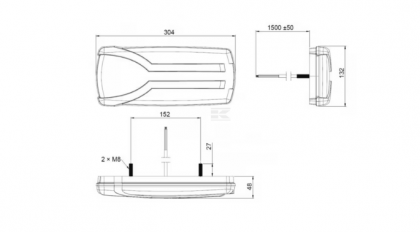 LA40063 Lampă LED dreapta spate