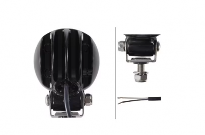 1G0996476011 Work light  - Reflector LED, 1800lm, round, 12/24V, white, Ø 83mm, Spot beam, 3 LED's, Hella