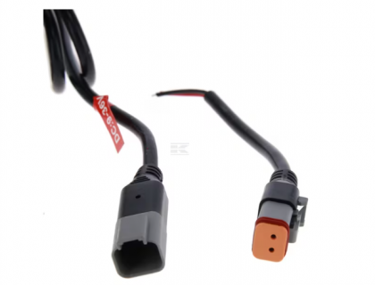 LA10620 Work light  - Reflector LED, 54W, 5100lm, round, 12/24V, Ø133x75mm, Deutsch plug, Flood, 9LED's, handle + switch