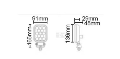 LA10402 Lampă - Reflector de lucru 1600lm DT