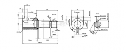 6710181KR Reducție arbore cardanic tată 1 3/8" (6) mamă 35mm cu șurub