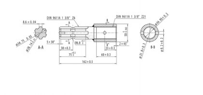 6710008KR Piesă de reducție 1 3/8-21 tlg