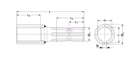 671020KR Reducție 1 3/8"-6 x 25mm