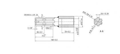 671010KR Reducție 1 3/8"-6 x 25mm