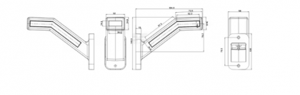 LA30164IND Lampă gabarit LED stânga cu semnalizare