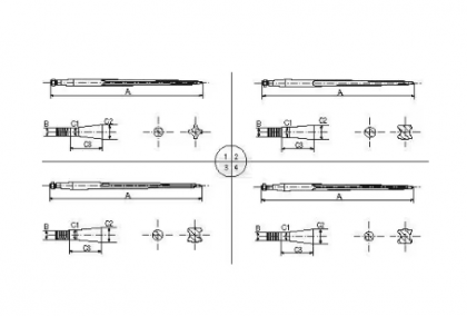 FT2103 Dinte încărcător frontal 900mm universal