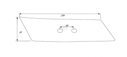 KK053090N Vârf brăzdar reversibil dreapta potrivit pentru Kverneland