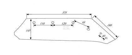 KK073004N Brăzdar 16" dreapta potrivit pentru Kverneland