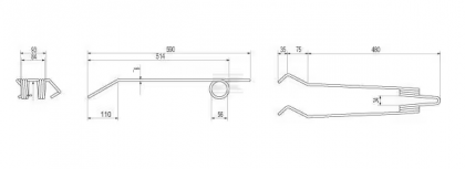 AC495754N Dinte de grapă d=8 mm Accord