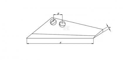 CP480079 Brăzdar tip fluture dreapta, carbură