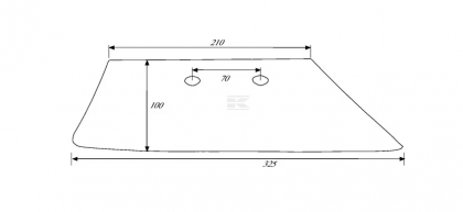 KK066868N Brăzdar pentru îngrășământ dreapta