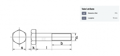 9311470P001 Surub M14x70