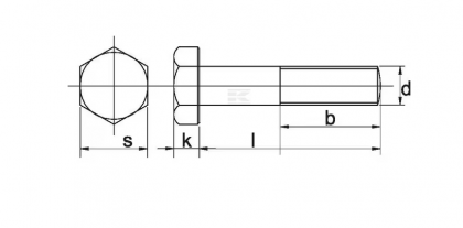 93124350 Șurub cap hexagonal DIN931 M24x350 oțel placat cu zinc grupa 8.8