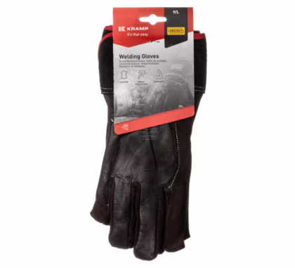 KG0800510 Manusi de lucru din piele, neagru, mărimea 10/XL