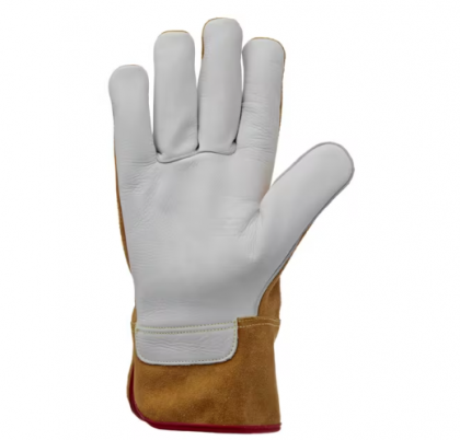 KG0800111 Mănuși de lucru din piele, alb-galben, mărimea 11/2XL Protect de la Kramp