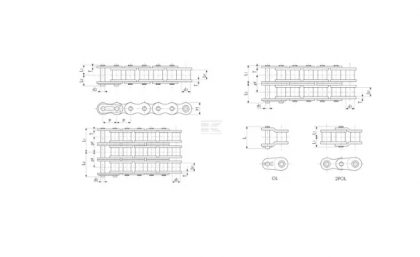 RS25 Lanț cu role ASA 25