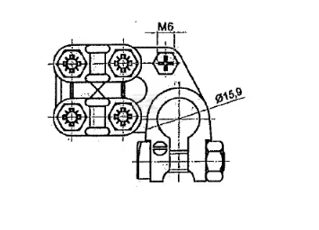 BA881 Clemă bornă baterie rezistență ridicată 10/35 -