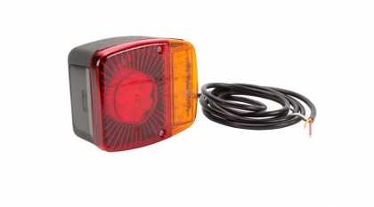 LA40021 Lampă spate multifuncțională LED pătrată 12-24V 121x101x56mm