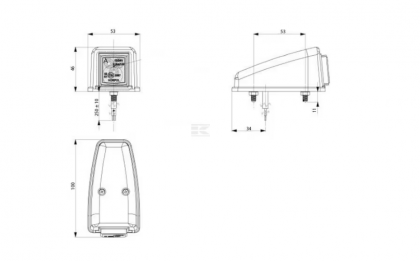 LA30151 Lampă poziție LED colț față (alb)