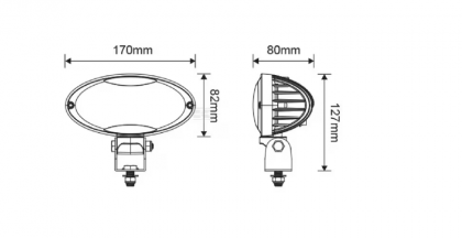 LA10448 Lampă de lucru LED 40W 3500lm flux ultra larg