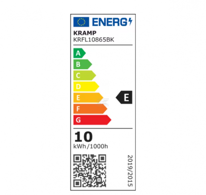 KRFL10865BK LED Floodlight, 10W, 6500K