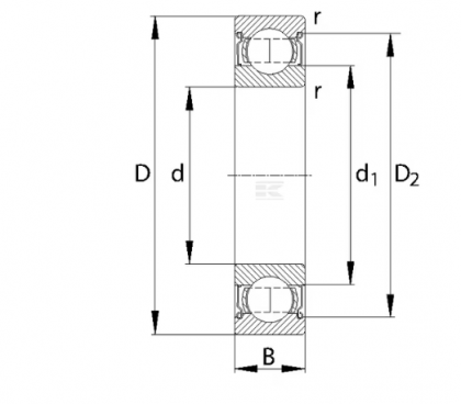6301 2RS Rulment 12x37x12mm gopart