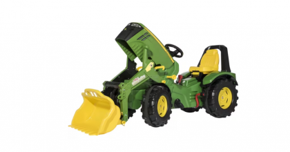 R65107 Tractor cu pedale John Deere 8400R, încărcător frontal și frână, X-Trac